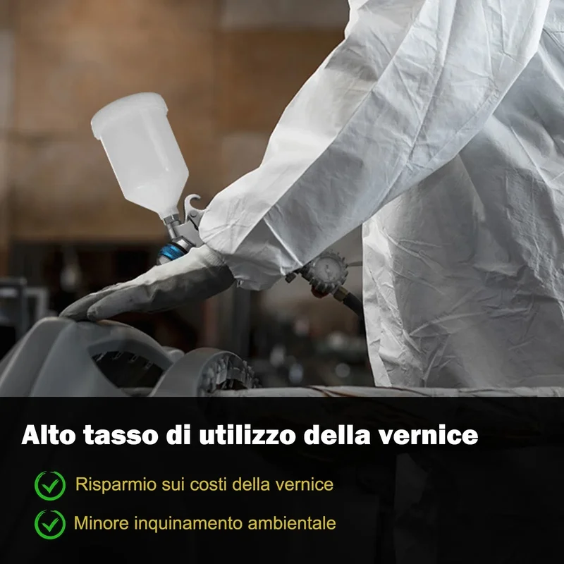 HVLP Spray Gun with 1.4/1.7/2.0mm Steel Nozzles, Portable Gravity Feed Paint Sprayer Kit for Car DIY Projects, Blue
HVLP Spray Gun with 1.4/1.7/2.0mm Steel Nozzles, Portable Gravity Feed Paint Sprayer Kit for Car DIY Projects, Blue