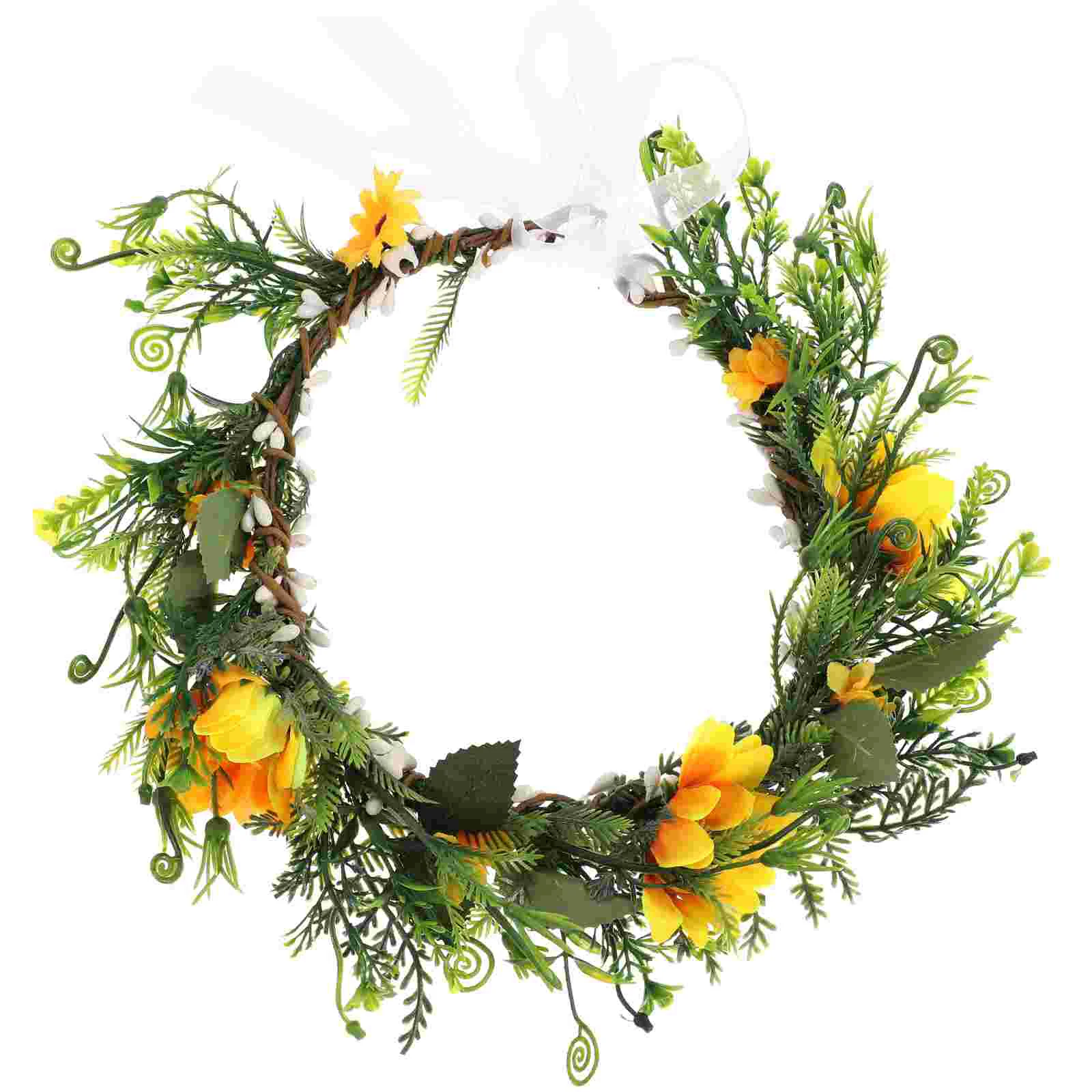 Sunflower Wreath Headband Yellow Decorative Hair Accessories Women Girls Short Hair Curly Straight Hairstyle Plastic Flower
Sunflower Wreath Headband Yellow Decorative Hair Accessories Women Girls Short Hair Curly Straight Hairstyle Plastic Flower