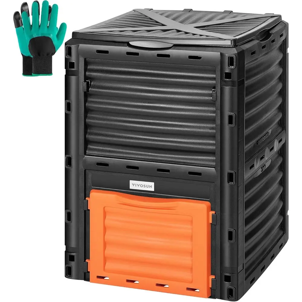 80 Gallon Outdoor Composting Bin, High-Capacity Rotating Drum for Easy Assembly and Rich Soil Creation
80 Gallon Outdoor Composting Bin, High-Capacity Rotating Drum for Easy Assembly and Rich Soil Creation