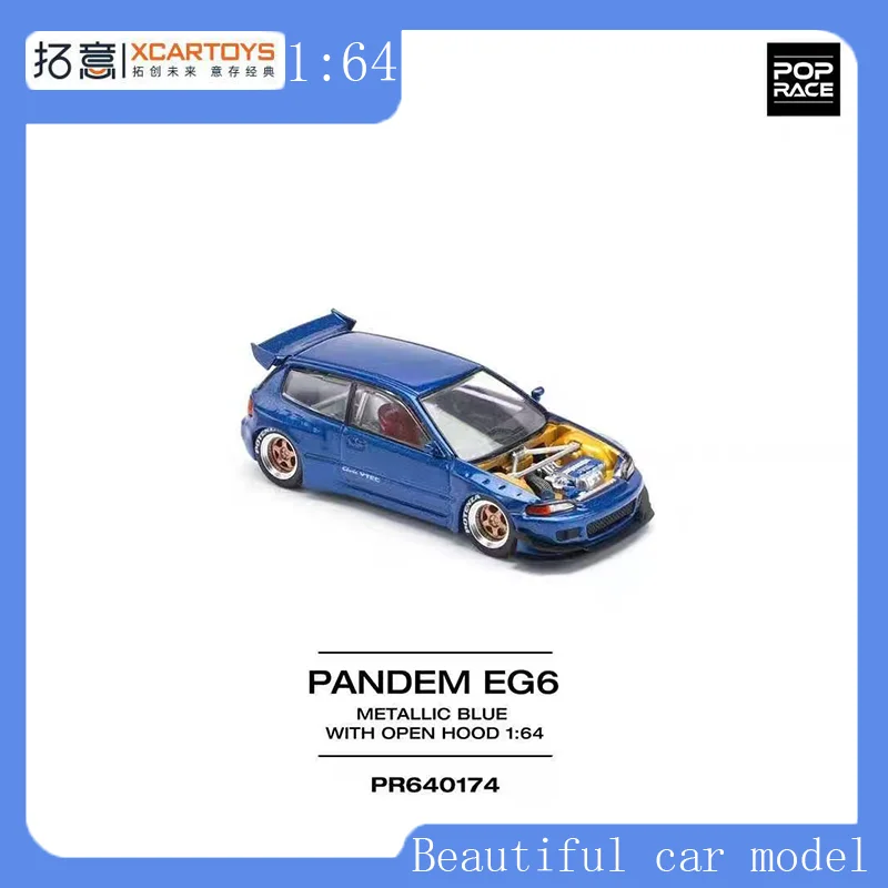 POPRACE 1:64 PANDEM EG6 METALLIC Blue Alloy Automobile Model
POPRACE 1:64 PANDEM EG6 METALLIC Blue Alloy Automobile Model