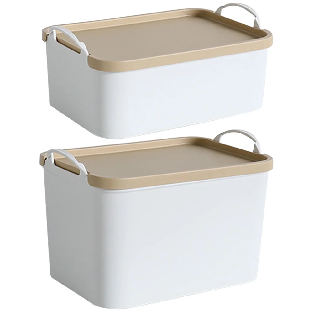 2pcs Portable Storage Box Handheld Organizer For Desk Bathroom Bedroom Desktop Organizing Solution Sundries Storage Container 
2pcs Portable Storage Box Handheld Organizer For Desk Bathroom Bedroom Desktop Organizing Solution Sundries Storage Container