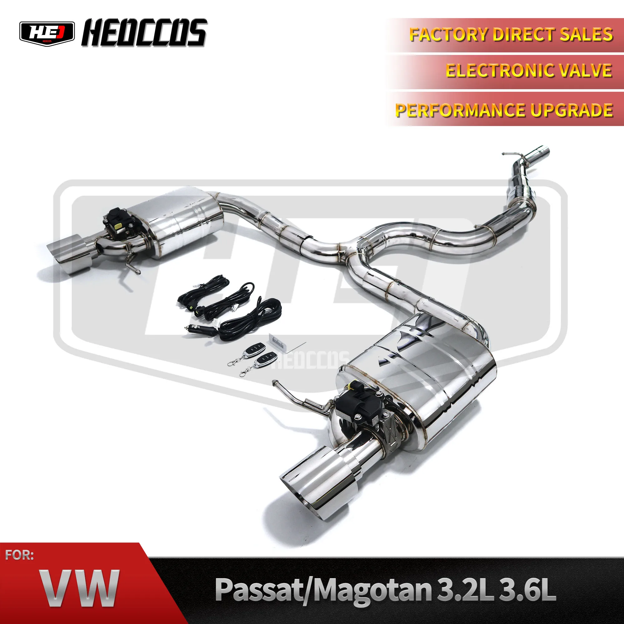 HEO Catback Exhaust for Volkswagen R36 Passat CC Magotan SUS304 Exhaust Pipe Escape High Performance Exhaust Valve Control Pipe
HEO Catback Exhaust for Volkswagen R36 Passat CC Magotan SUS304 Exhaust Pipe Escape High Performance Exhaust Valve Control Pipe