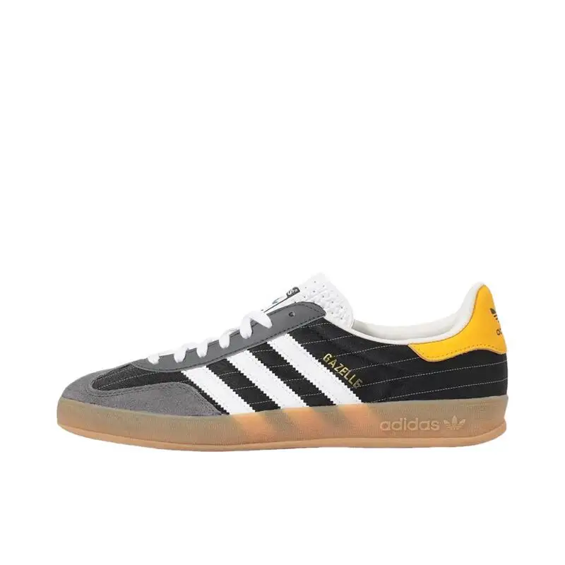 Adidas Originals Gazelle Indoor Snug Cushioning Nonslip Wear-Resisting Leisure Skateboarding Shoes Black/Yellow/White IF9642
Adidas Originals Gazelle Indoor Snug Cushioning Nonslip Wear-Resisting Leisure Skateboarding Shoes Black/Yellow/White IF9642