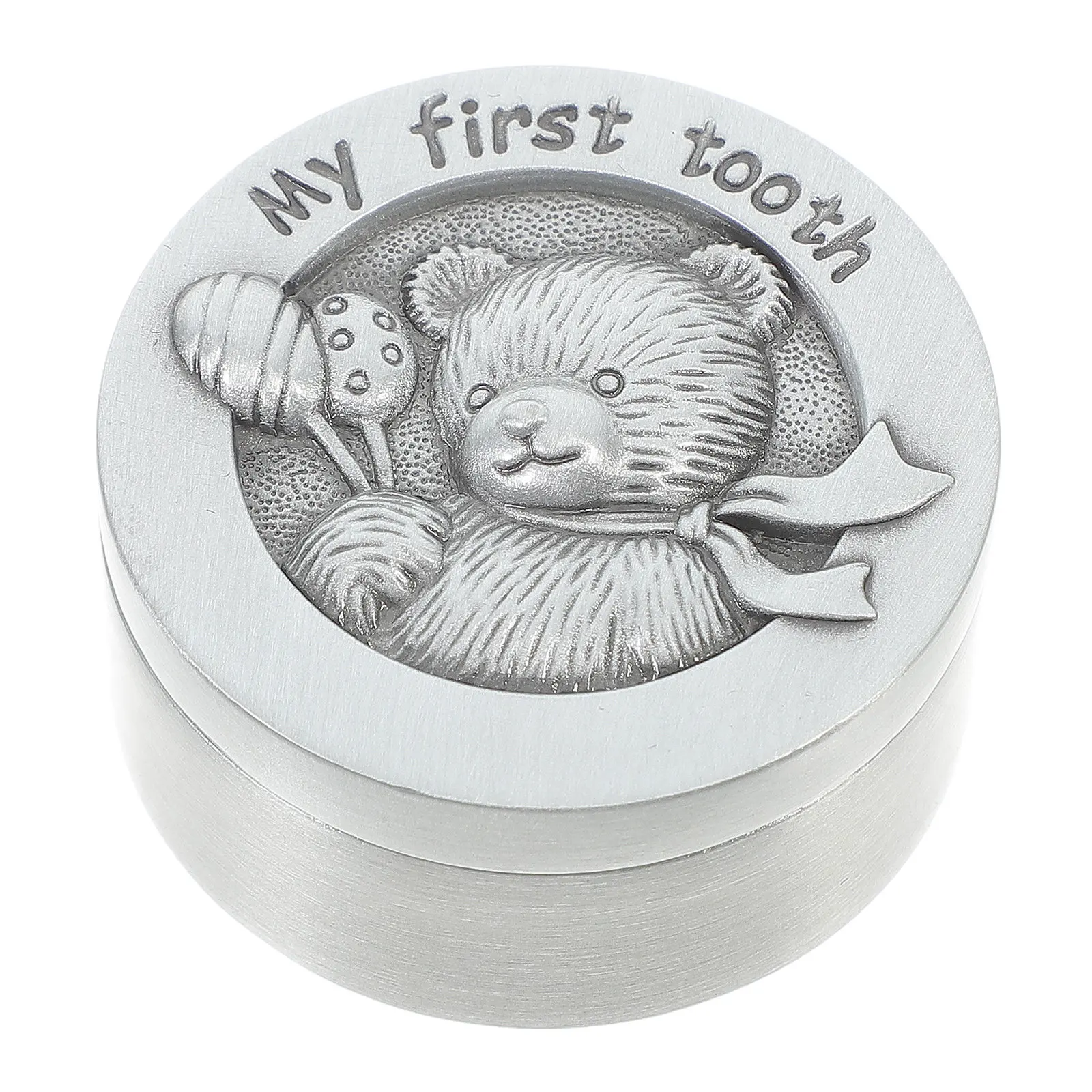 First Tooth Box Metal Embossed Baby Teeth Storage Container Cute Cartoon Bear Design Small Trinket Box For Childhood Memories
First Tooth Box Metal Embossed Baby Teeth Storage Container Cute Cartoon Bear Design Small Trinket Box For Childhood Memories
