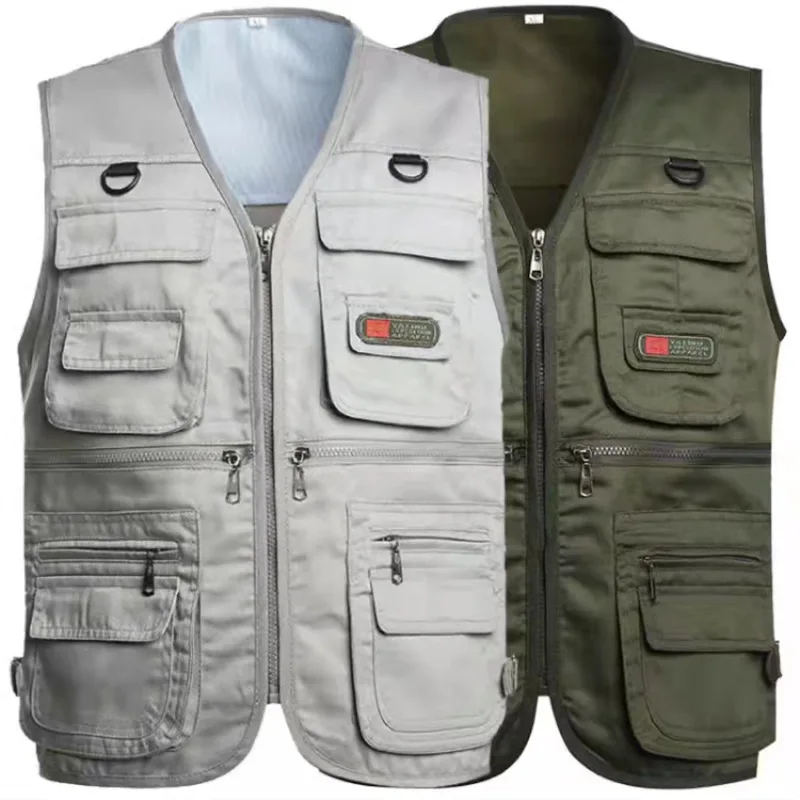 Spring and summer mesh vest fishing four seasons multi-pocket vest men's spring and autumn leisure
Spring and summer mesh vest fishing four seasons multi-pocket vest men's spring and autumn leisure