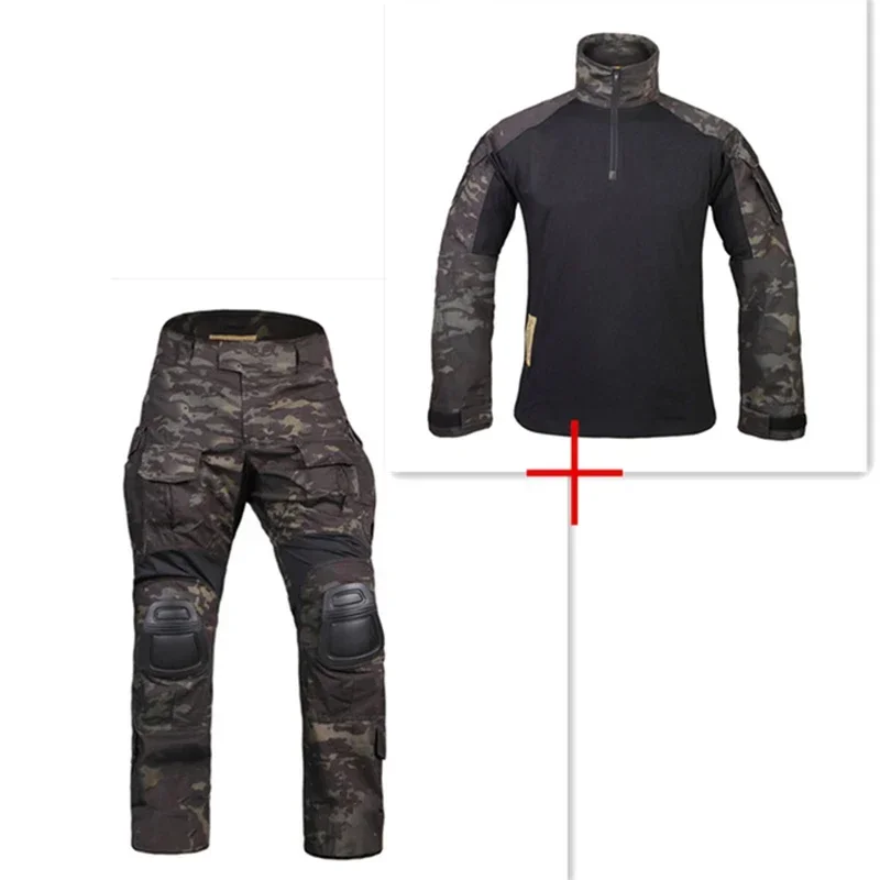 New G3 Sets Outdoor Sports Shirt Pants With Knee Pads Hunting Training Suit Uniform Tactical Style Clothes BDU Camouflage
New G3 Sets Outdoor Sports Shirt Pants With Knee Pads Hunting Training Suit Uniform Tactical Style Clothes BDU Camouflage
