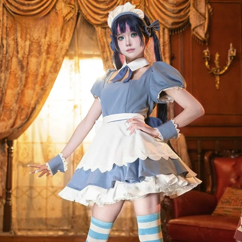Anime Stocking Cosplay Costume Dessert Maid Lolita Dress Unifrom Full Set for Women Halloween Carnival Party Roleplay Outfit
Anime Stocking Cosplay Costume Dessert Maid Lolita Dress Unifrom Full Set for Women Halloween Carnival Party Roleplay Outfit