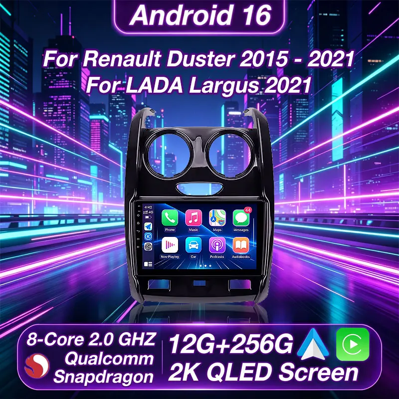 Android 16 Carplay Car Radio For Renault Duster 2014 2015 2016 2017 -2020 Navigation GPS Multimedia Player Stereo WiFi+4G DSP BT
Android 16 Carplay Car Radio For Renault Duster 2014 2015 2016 2017 -2020 Navigation GPS Multimedia Player Stereo WiFi+4G DSP BT