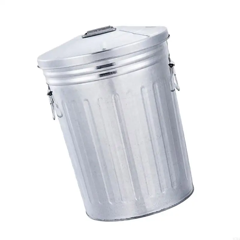 97BA Garden Camping Metal Trash Bin 8L Retros Iron Construction Lid Handles
97BA Garden Camping Metal Trash Bin 8L Retros Iron Construction Lid Handles