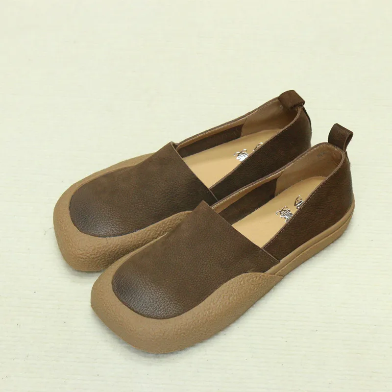 Leather Flat Bottom Casual Loafers Women's Footwear Comfortable Breathable round Toe Thick Heel Easy Wear Daily Fashion Shoes
Leather Flat Bottom Casual Loafers Women's Footwear Comfortable Breathable round Toe Thick Heel Easy Wear Daily Fashion Shoes