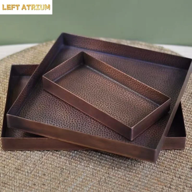 Rectangle Shape Copper Fruit Tray,Retro Engraving Hammer Texture Home Portable Food Plate,Snack Plate Table Wedding Decoration
Rectangle Shape Copper Fruit Tray,Retro Engraving Hammer Texture Home Portable Food Plate,Snack Plate Table Wedding Decoration