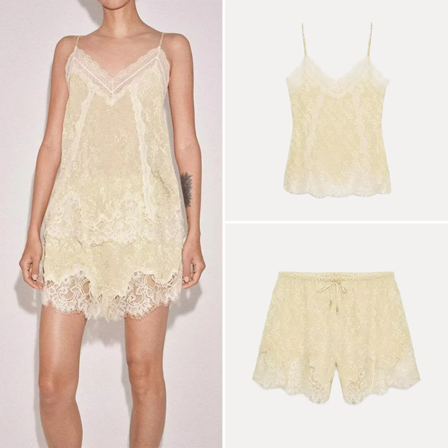 Women's round Neck Embroidered Lace Crop Top And mid Waist Shorts Spring 2026 Fashion Set Zadata Brand China Made
Women's round Neck Embroidered Lace Crop Top And mid Waist Shorts Spring 2026 Fashion Set Zadata Brand China Made