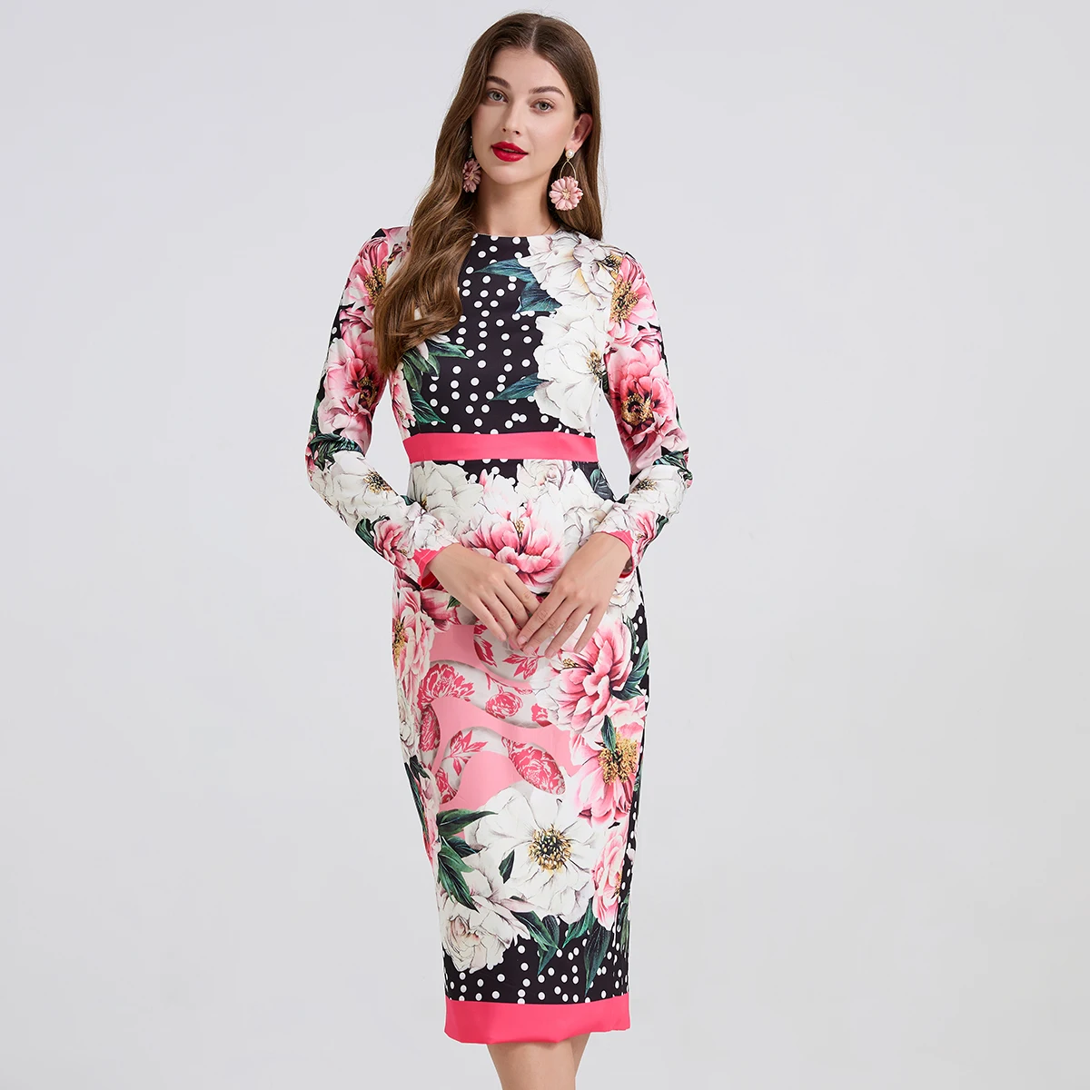 Fresh Print Vestidos Mujer 2025 Women Bodycon Dresses O-Neck Long Sleeve Dress Elegant Feminino Vestido Autumn Robes
Fresh Print Vestidos Mujer 2025 Women Bodycon Dresses O-Neck Long Sleeve Dress Elegant Feminino Vestido Autumn Robes