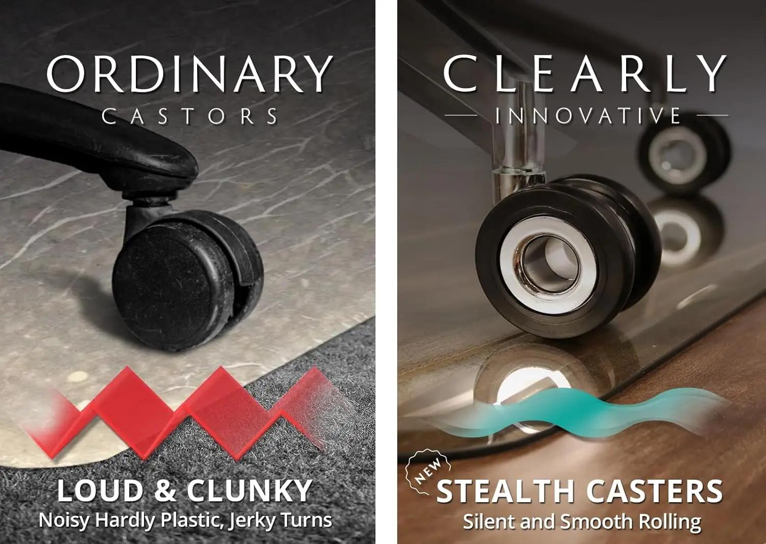 Stealth Office Chair Wheels, Caster Wheel Replacement For Desk Chairs, Heavy Duty, Dual-Caster Wheel With Precision Bearings,
Stealth Office Chair Wheels, Caster Wheel Replacement For Desk Chairs, Heavy Duty, Dual-Caster Wheel With Precision Bearings,