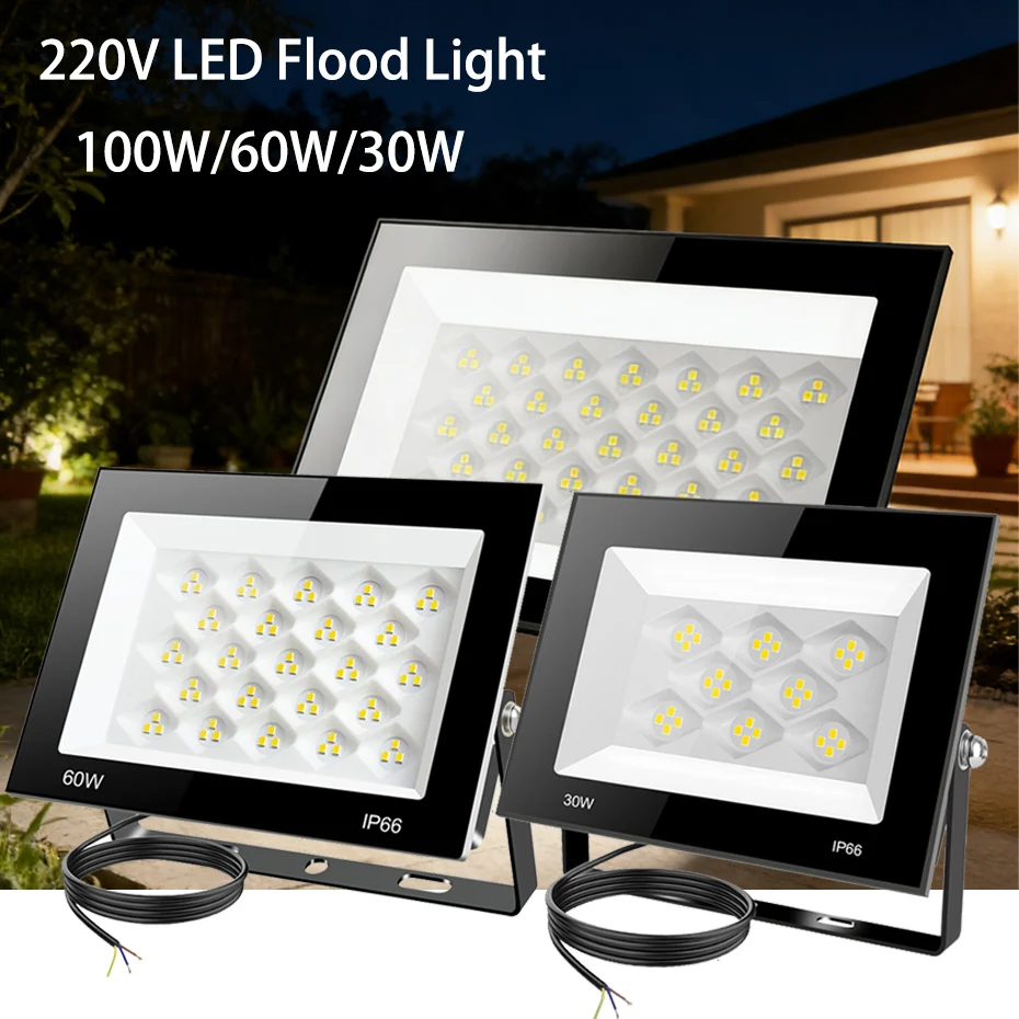 Светодиодный прожектор 100 Вт 60 Вт 30 Вт AC220V, уличный светильник-рефлектор, настенный светильник для сада и улицы, декоративное освещение
Светодиодный прожектор 100 Вт 60 Вт 30 Вт AC220V, уличный светильник-рефлектор, настенный светильник для сада и улицы, декоративное освещение