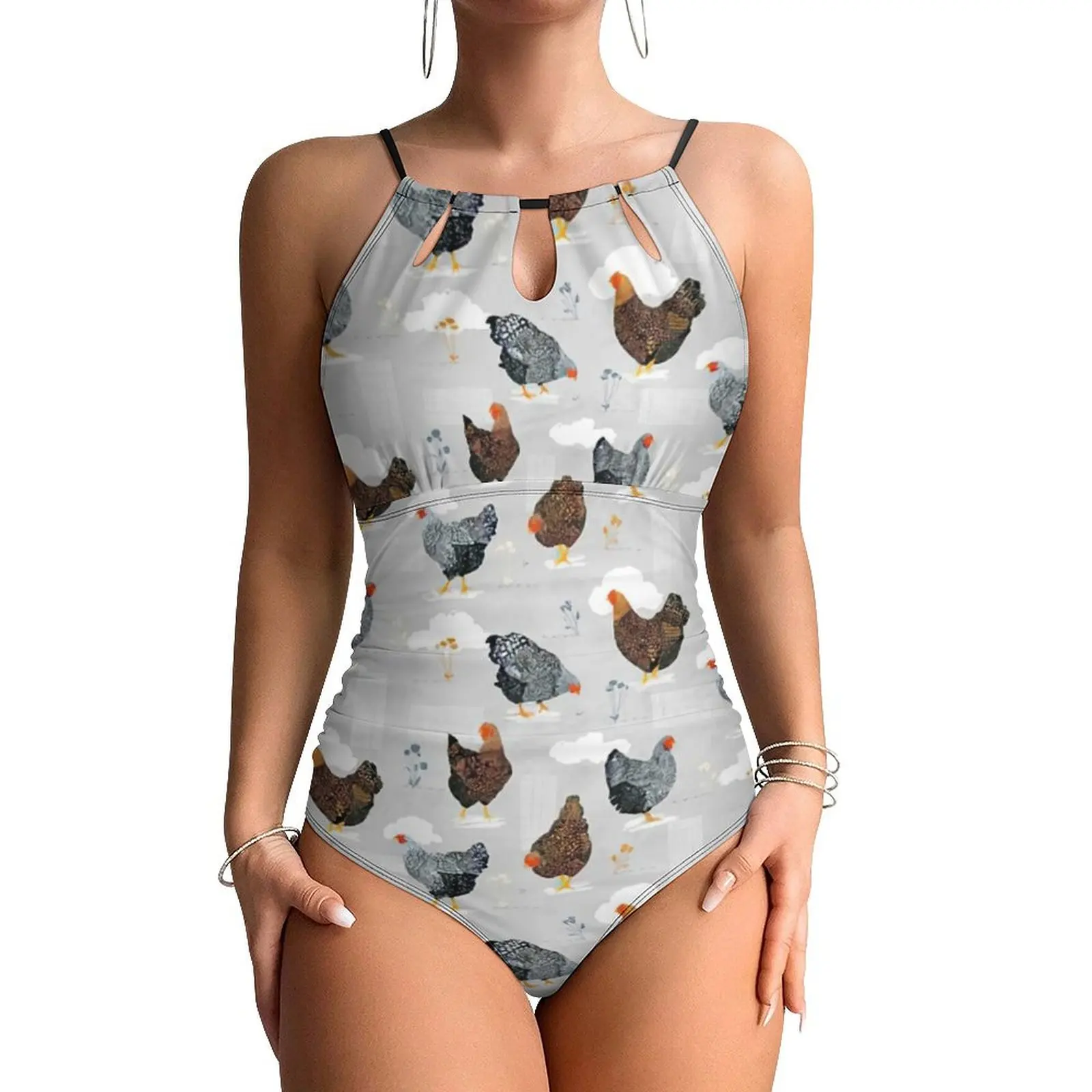 Chicken Art Swimsuit Cute Hen Print Swimwear One Piece Surfing Design Bodysuit Halter Bathing Suits Female Push Up Beach Outfits
Chicken Art Swimsuit Cute Hen Print Swimwear One Piece Surfing Design Bodysuit Halter Bathing Suits Female Push Up Beach Outfits