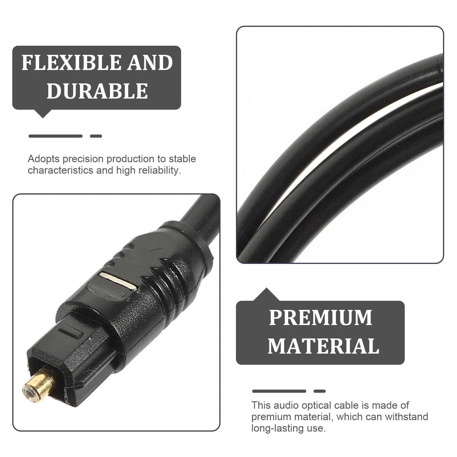 2pcs Fiber Optic Audio Cable 4mm PMMC Digital Optical Cable for DVD CD Sound Bar High Definition Transmission
2pcs Fiber Optic Audio Cable 4mm PMMC Digital Optical Cable for DVD CD Sound Bar High Definition Transmission