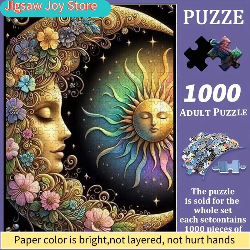 Colorful Sun Moon Goddess Jigsaw Puzzle | Vibrant Abstract Design, Celestial Pattern Challenging & Entertaining, Family Inter
Colorful Sun Moon Goddess Jigsaw Puzzle | Vibrant Abstract Design, Celestial Pattern Challenging & Entertaining, Family Inter