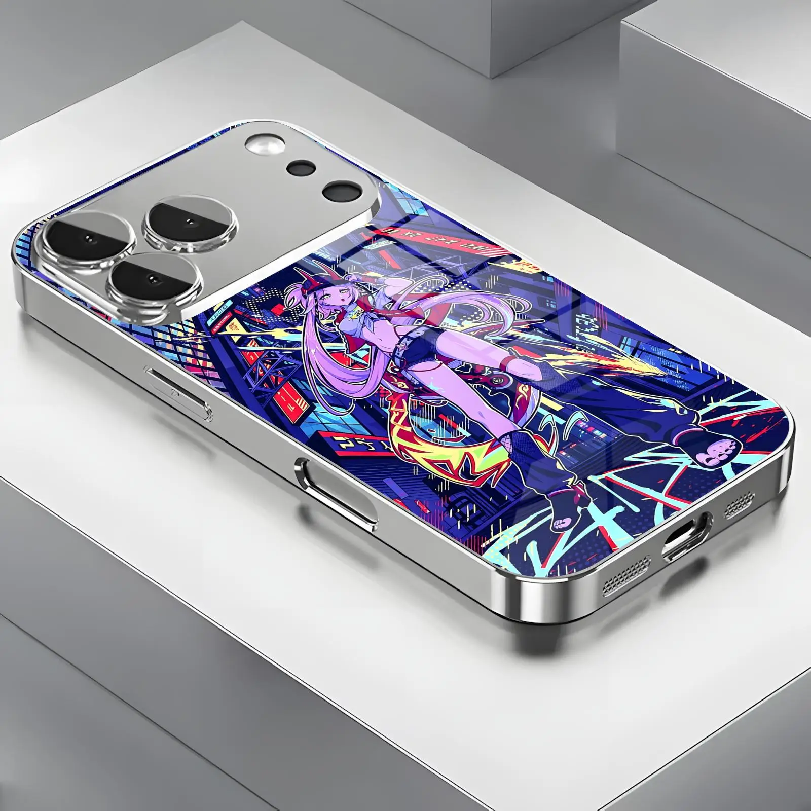 Phone Case For iPhone17 16 16e 15 14 13 12Plus Mini Pro Max Electroplated glass Phone Case Honkai Star Rail Rappa
Phone Case For iPhone17 16 16e 15 14 13 12Plus Mini Pro Max Electroplated glass Phone Case Honkai Star Rail Rappa