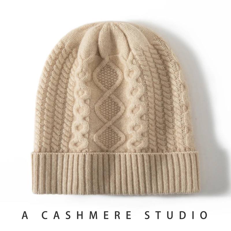 Women Hat Winter New 100% Cashmere Knitted Headgears Soft Warm Hats Lady Fashion Casual Thicken Beanie Quality Cashmere Cap
Women Hat Winter New 100% Cashmere Knitted Headgears Soft Warm Hats Lady Fashion Casual Thicken Beanie Quality Cashmere Cap