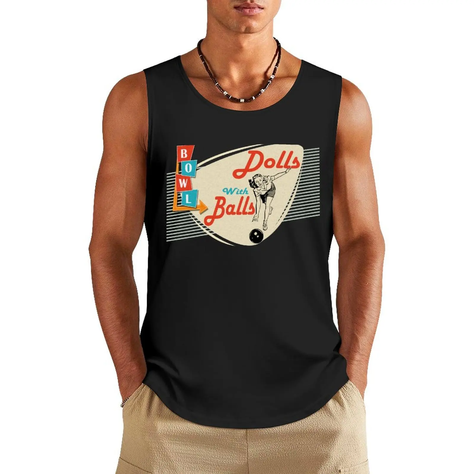 Womens Dolls with Balls Vintage Retro Matching Bowling team Tank Top Japanese t-shirt sports t-shirts for men singlets for men 
Womens Dolls with Balls Vintage Retro Matching Bowling team Tank Top Japanese t-shirt sports t-shirts for men singlets for men
