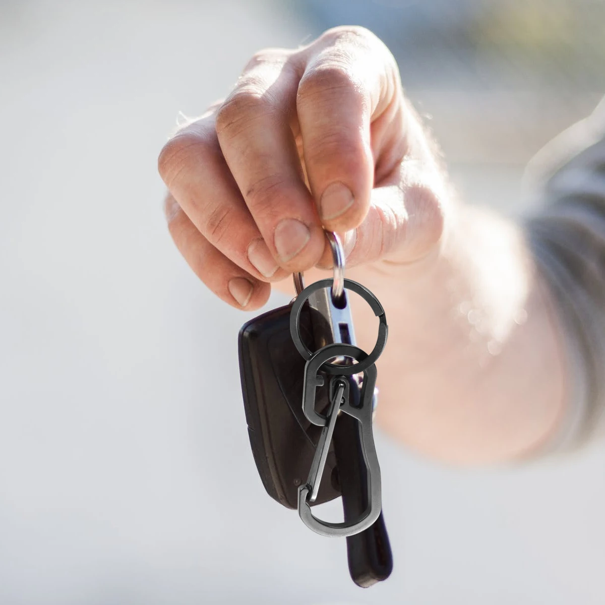 1pc Stainless Steel Keychain Metal Key Ring Black Carabiner Key Holder Chain Pendant Heavy Duty Lightweight Durable Anti Rust
1pc Stainless Steel Keychain Metal Key Ring Black Carabiner Key Holder Chain Pendant Heavy Duty Lightweight Durable Anti Rust