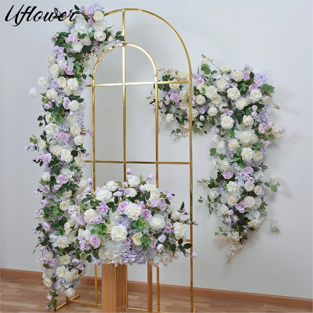 Uflower Luxury Purple Rose Dahlia Flower Row Arrangement Wedding Backdrop Frame Decor Table Centerpiece Floral Ball Party Prop
Uflower Luxury Purple Rose Dahlia Flower Row Arrangement Wedding Backdrop Frame Decor Table Centerpiece Floral Ball Party Prop