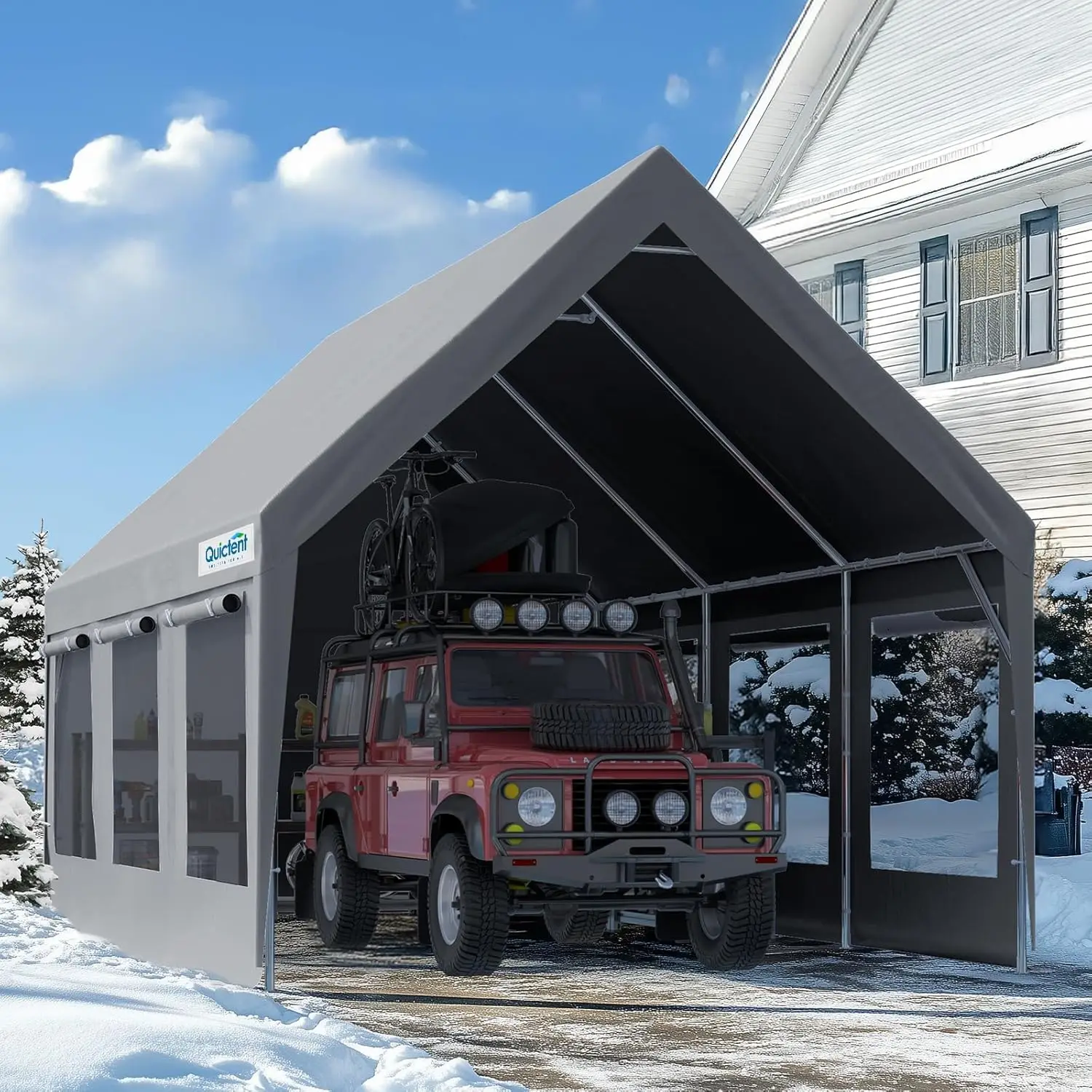 Heavy Duty 10x20 ft Carport Tent with Ultra-High Peak & Ventilation Windows, Waterproof Outdoor Canopy Shelter for Events, Stor
Heavy Duty 10x20 ft Carport Tent with Ultra-High Peak & Ventilation Windows, Waterproof Outdoor Canopy Shelter for Events, Stor