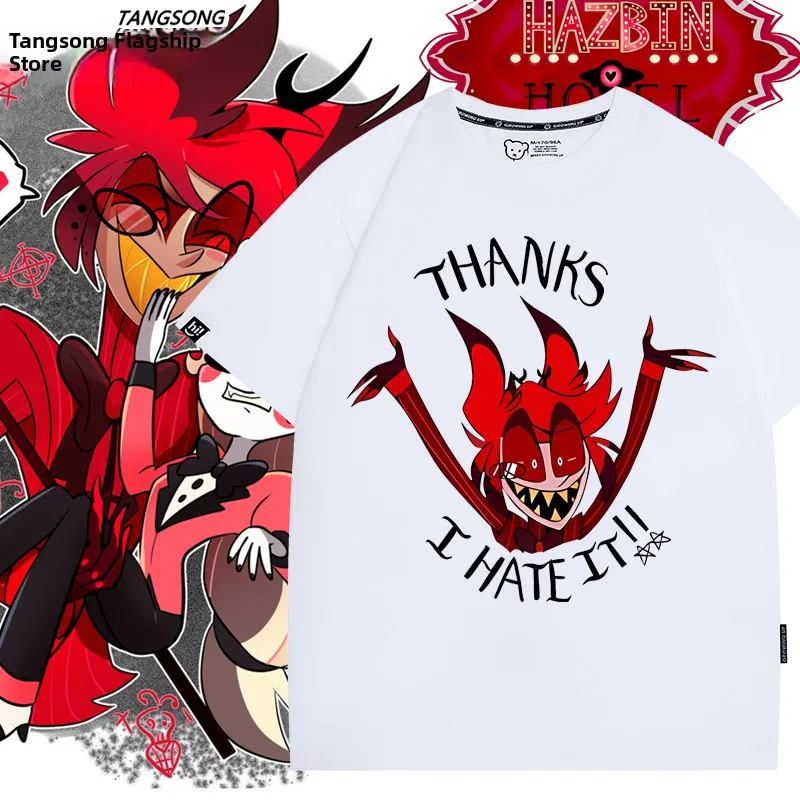 Хлопковая футболка Hell's Inn Anime с коротким рукавом, молодежная, модная, дышащая, летняя, с дизайном Аластора Браста (Дьявол)
Хлопковая футболка Hell's Inn Anime с коротким рукавом, молодежная, модная, дышащая, летняя, с дизайном Аластора Браста (Дьявол)