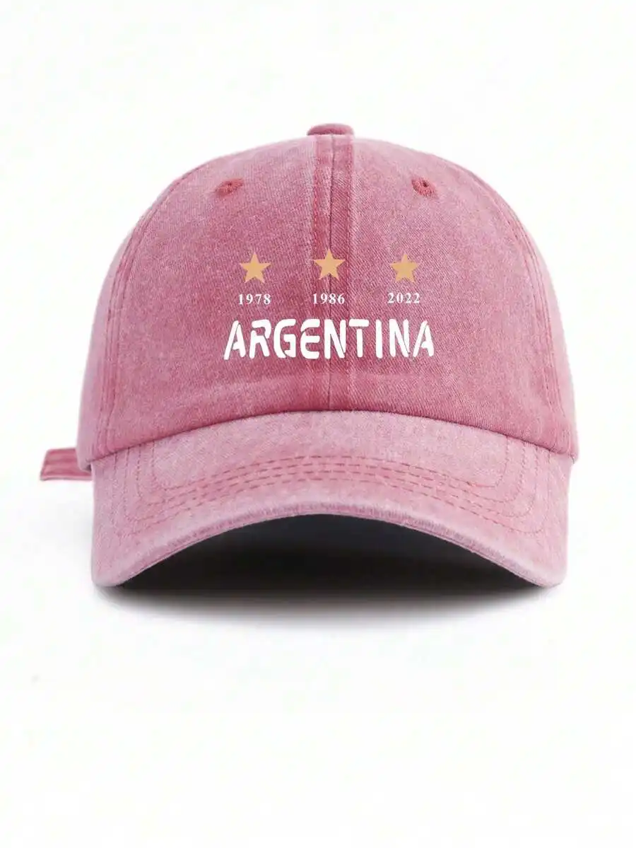 Washed Cotton Baseball Cap Argentina 1978 1986 2022 Print Casual Retro Hat
Washed Cotton Baseball Cap Argentina 1978 1986 2022 Print Casual Retro Hat
