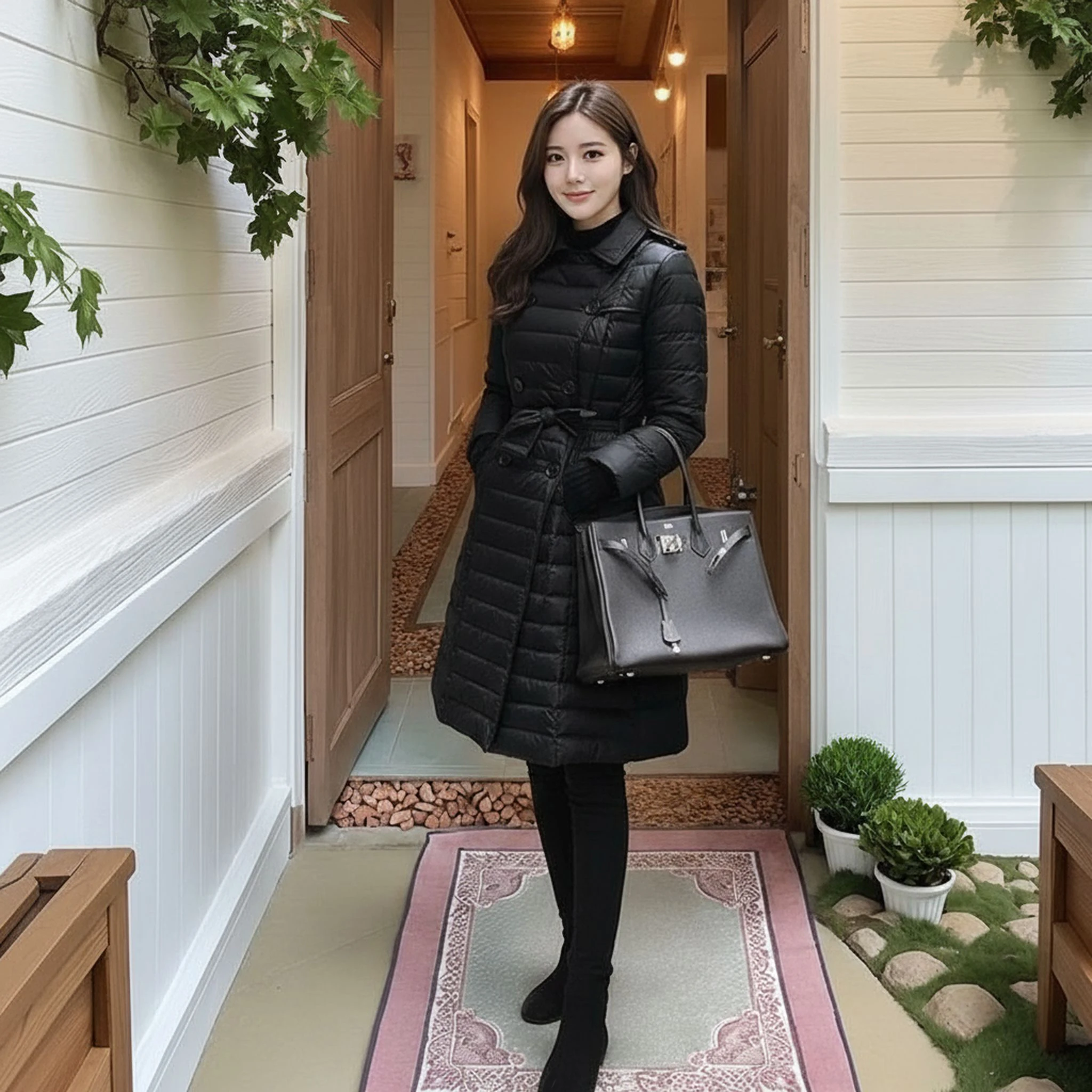 Faionable Lightweight Women's Mid-Length down Jaet Slimming Ele Winter Outerwear Long Sve Double-Breasted Coat
Faionable Lightweight Women's Mid-Length down Jaet Slimming Ele Winter Outerwear Long Sve Double-Breasted Coat