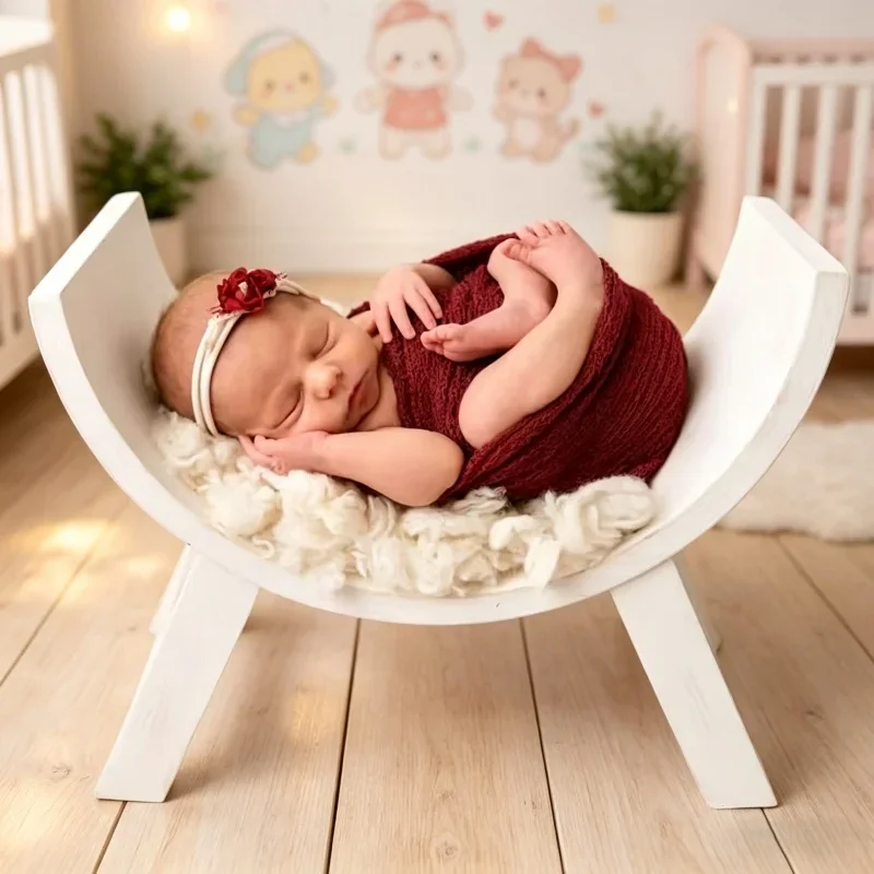 Baby Body Posture Fixer Half Round U Shape Wooden Stool Distressed White Solid Design Studio Photo Auxiliary Accessory Supply
Baby Body Posture Fixer Half Round U Shape Wooden Stool Distressed White Solid Design Studio Photo Auxiliary Accessory Supply
