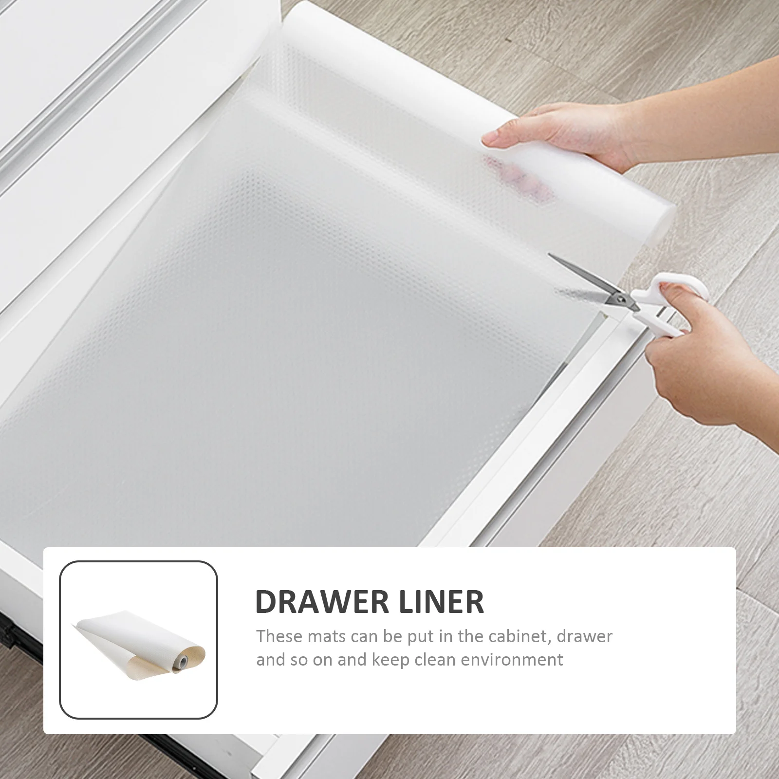 1 Roll Waterproof Non-Slip Drawer Liner Multi-Function Moisture-Proof Mat For Cabinet Shelf Organizer Household Storage Solution
1 Roll Waterproof Non-Slip Drawer Liner Multi-Function Moisture-Proof Mat For Cabinet Shelf Organizer Household Storage Solution