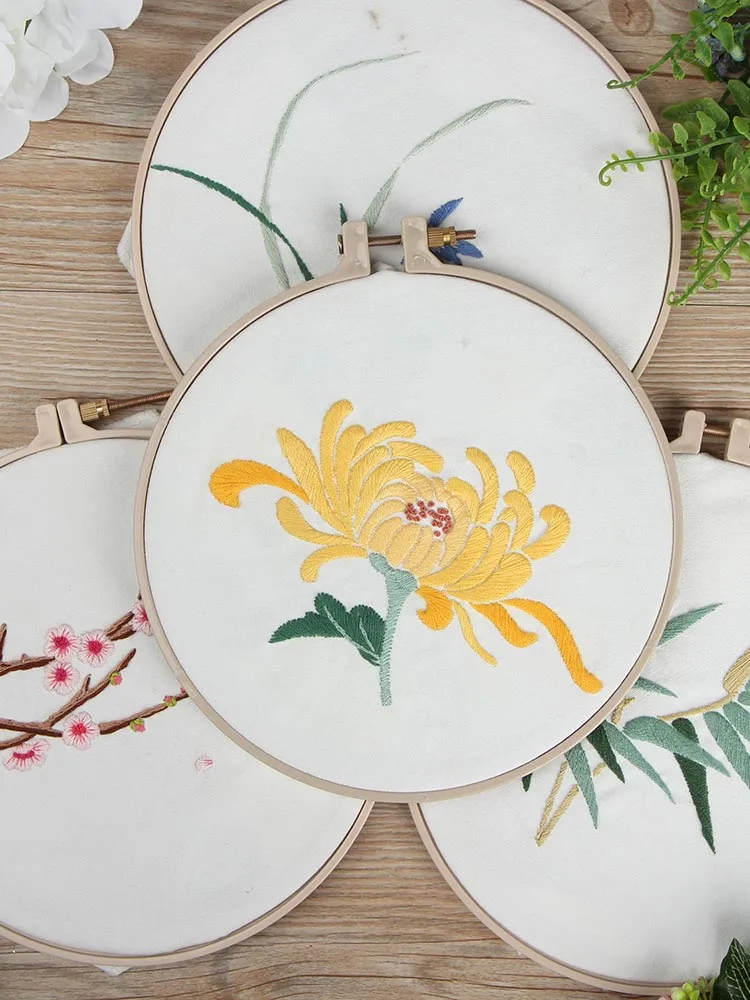 Набор для вышивания своими руками: шелковая ленточная вышивка в стиле Сучжоу, цветочный узор, для начинающих, для домашнего текстиля и шитья
Набор для вышивания своими руками: шелковая ленточная вышивка в стиле Сучжоу, цветочный узор, для начинающих, для домашнего текстиля и шитья