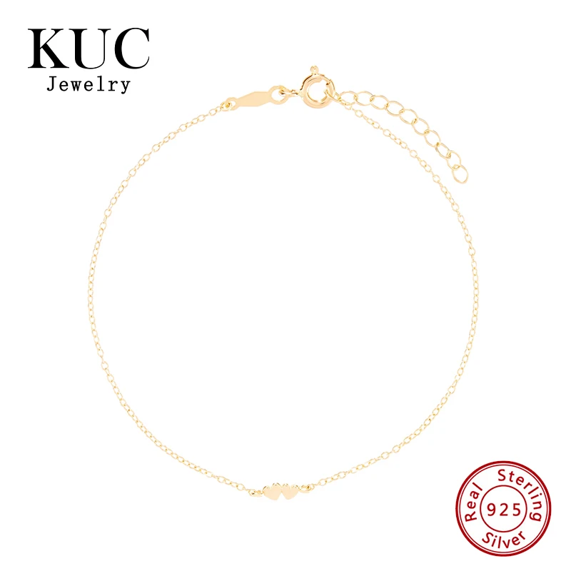 18K Gold Plated Sweet Trendy Valentine 925 Sterling Silver Fine Jewelry Twin Hearts Bracelet for Women Love Gifts
18K Gold Plated Sweet Trendy Valentine 925 Sterling Silver Fine Jewelry Twin Hearts Bracelet for Women Love Gifts