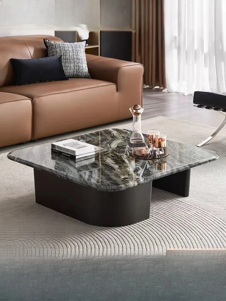 Light luxury modern high-end marble coffee table living room household small table
Light luxury modern high-end marble coffee table living room household small table