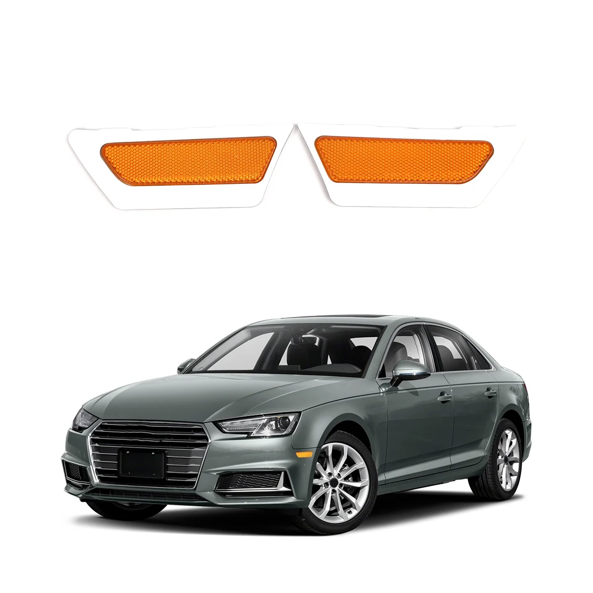 Передний бампер, отражатель, боковой маркер, фонарь для AUDI A4 B9 2017-2019 8W0945071 8W0945072
Передний бампер, отражатель, боковой маркер, фонарь для AUDI A4 B9 2017-2019 8W0945071 8W0945072