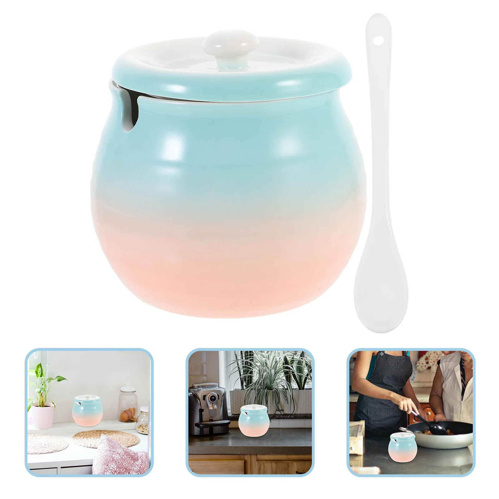 Ceramic Spice Jar Salt Pepper Canister Kitchen Sugar Seasoning Storage Container Sturdy Smooth Ceramic Canister for Kitchen
Ceramic Spice Jar Salt Pepper Canister Kitchen Sugar Seasoning Storage Container Sturdy Smooth Ceramic Canister for Kitchen