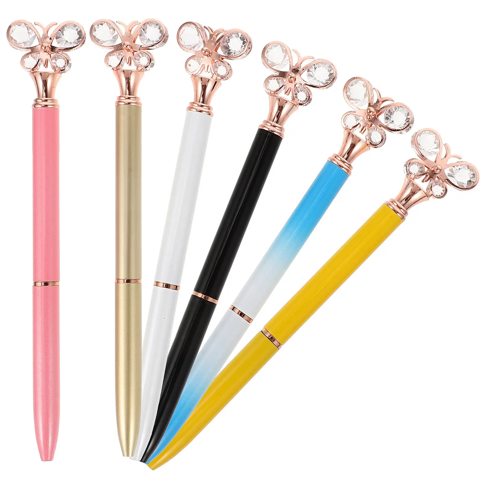 6 Pcs Creative Metal Pens Crystal Ballpoint Flower Butterfly Assorted Color Fancy Butterlfly
6 Pcs Creative Metal Pens Crystal Ballpoint Flower Butterfly Assorted Color Fancy Butterlfly