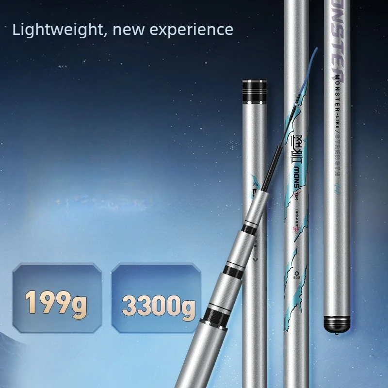Monster All-Round Fishing Rod, Big Game Carbon Match Pole, Strong Backbone Break-Resistant, for Big Head Carp & Heavy Fish
Monster All-Round Fishing Rod, Big Game Carbon Match Pole, Strong Backbone Break-Resistant, for Big Head Carp & Heavy Fish