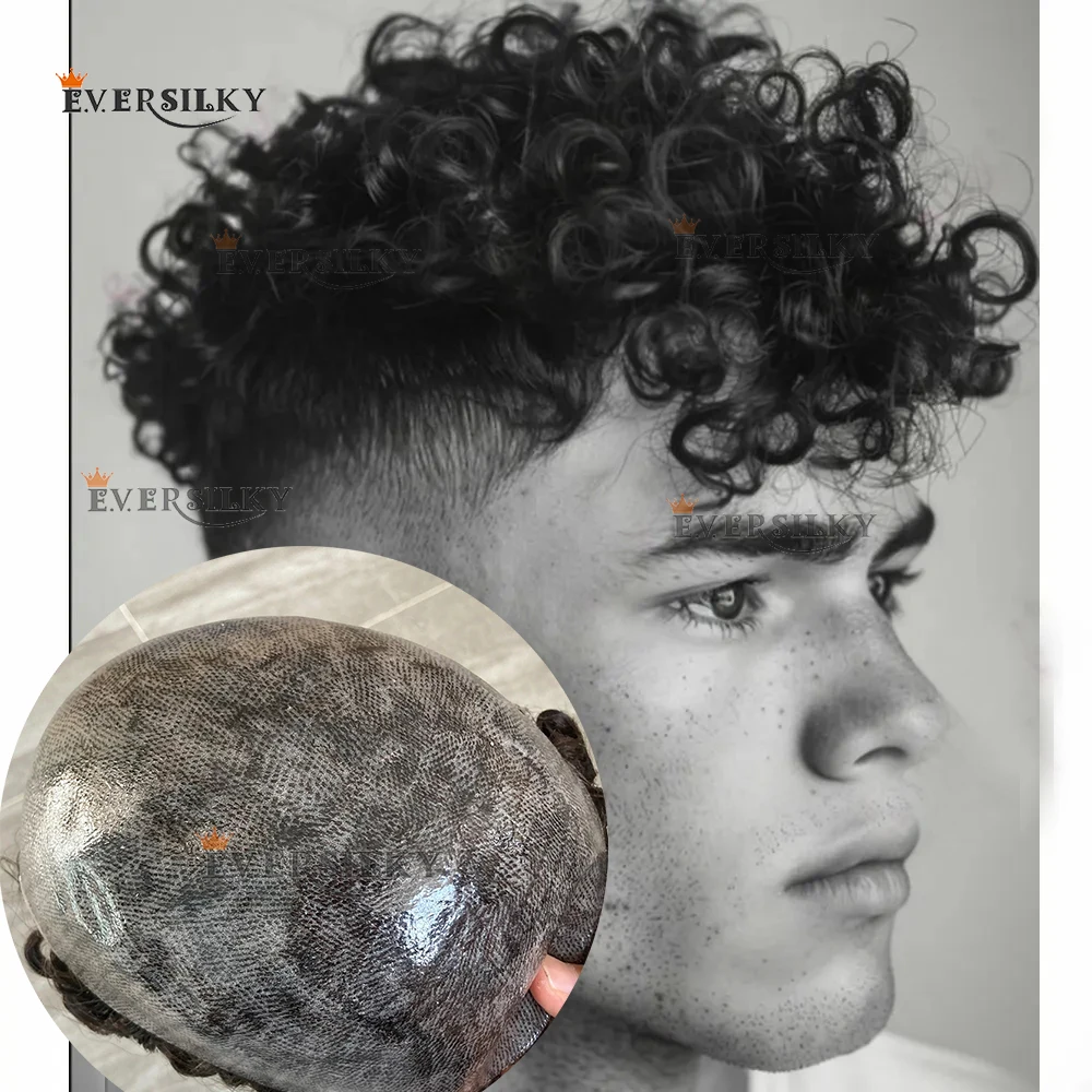 18mm Afro Curly Men's Human Hair Wig Natural Hairline Durable Full PU Base Toupee Black Grey Brown Blonde Man's Wig Hair Units
18mm Afro Curly Men's Human Hair Wig Natural Hairline Durable Full PU Base Toupee Black Grey Brown Blonde Man's Wig Hair Units