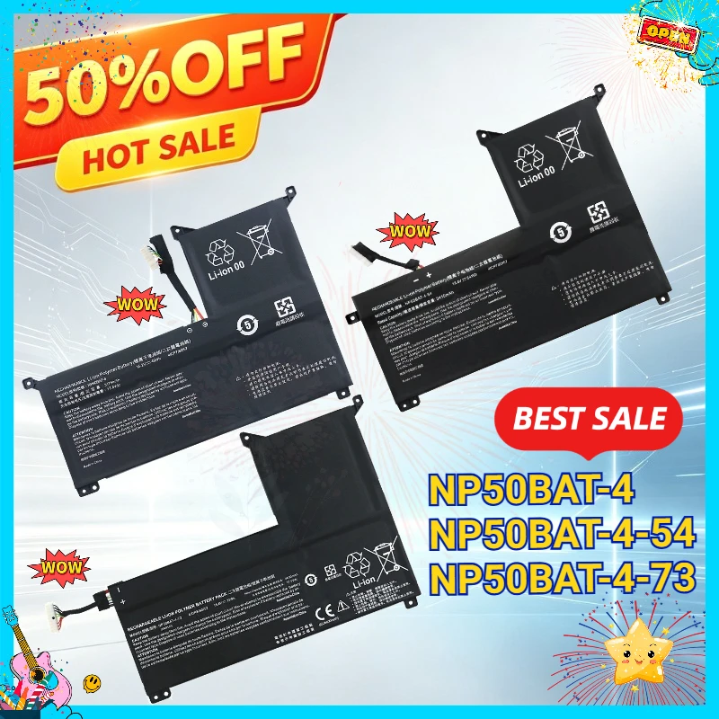 NP50BAT-4-73 NP50BAT-4 NP50BAT-4-54 New Laptop Battery F117-7 XM Focus 16 G7 KE X15 AT23 for Clevo TX8R9 TX9R9 NP70 NP7861C 911M
NP50BAT-4-73 NP50BAT-4 NP50BAT-4-54 New Laptop Battery F117-7 XM Focus 16 G7 KE X15 AT23 for Clevo TX8R9 TX9R9 NP70 NP7861C 911M