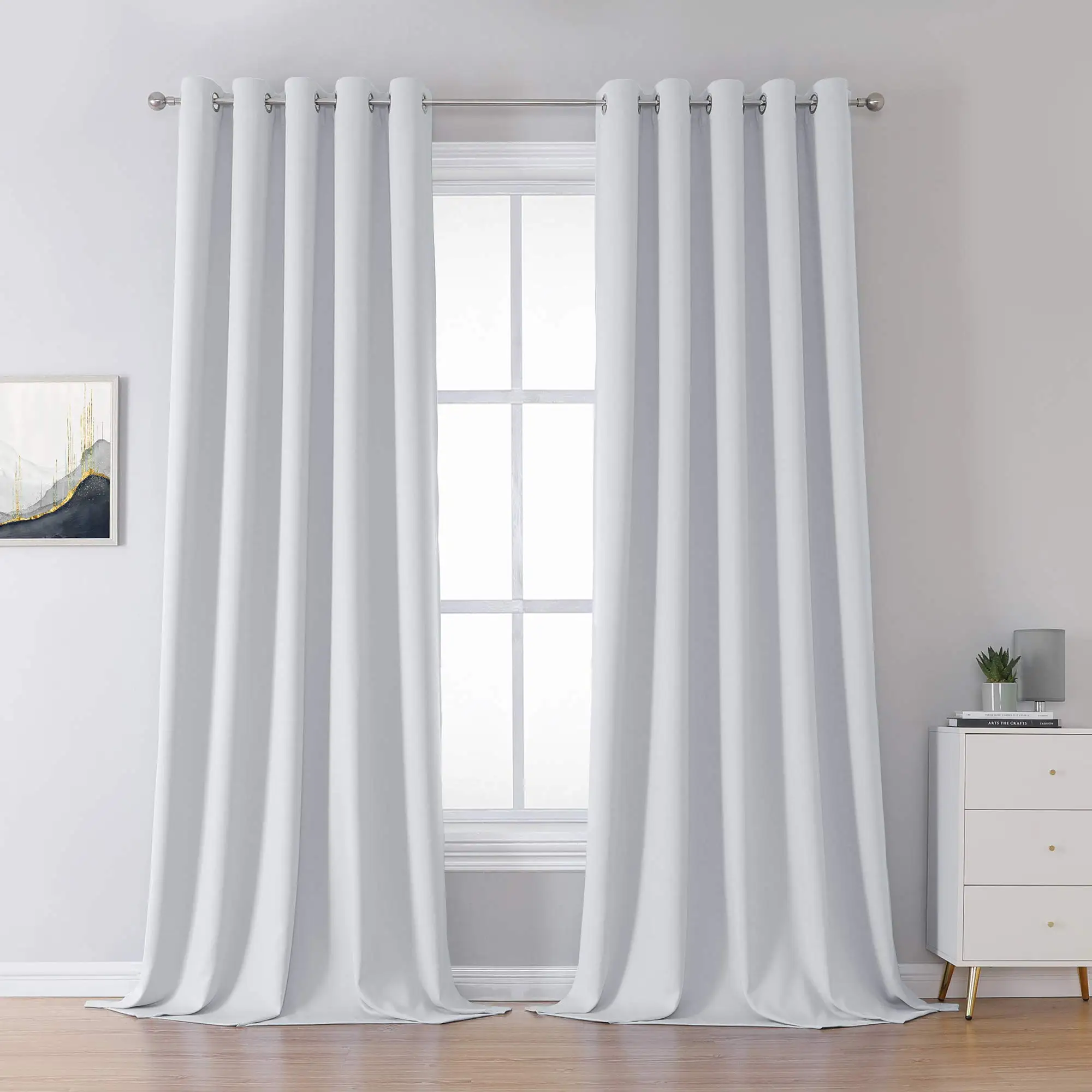 Pure White Curtains 84 Inch Length for Bedroom Living- Room Darkening Thermal Insulated Grommet Drapes Window Treatment
Pure White Curtains 84 Inch Length for Bedroom Living- Room Darkening Thermal Insulated Grommet Drapes Window Treatment