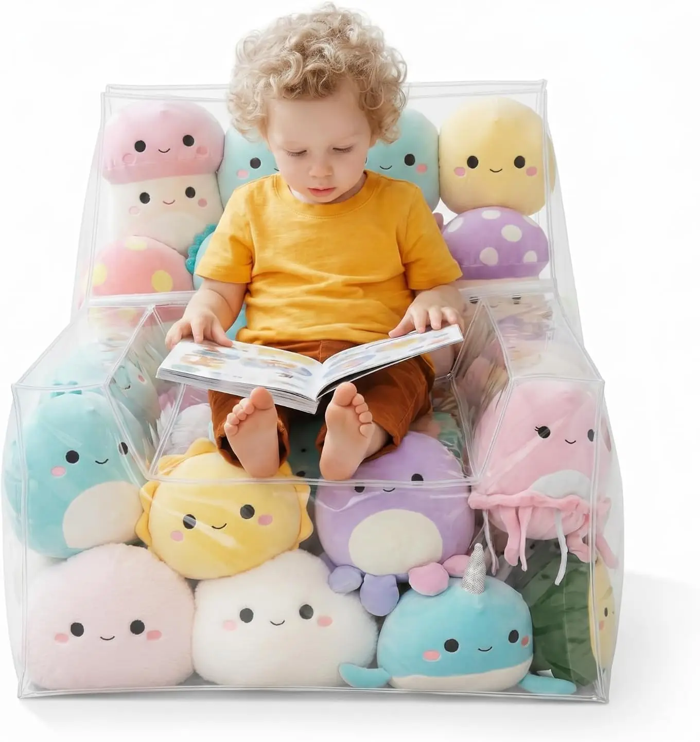 Large Clear Bean Bag Cover for Stuffed Animal Storage 24 Inch Sofa Style
Large Clear Bean Bag Cover for Stuffed Animal Storage 24 Inch Sofa Style