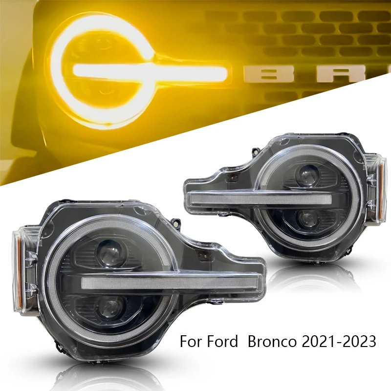 Светодиодная фара RGB для Ford Bronco 2020-2023 Rapter 2дверная 4дверная передняя фара Hi Low DRL указатели поворота фар автомобильные аксессуары
Светодиодная фара RGB для Ford Bronco 2020-2023 Rapter 2дверная 4дверная передняя фара Hi Low DRL указатели поворота фар автомобильные аксессуары