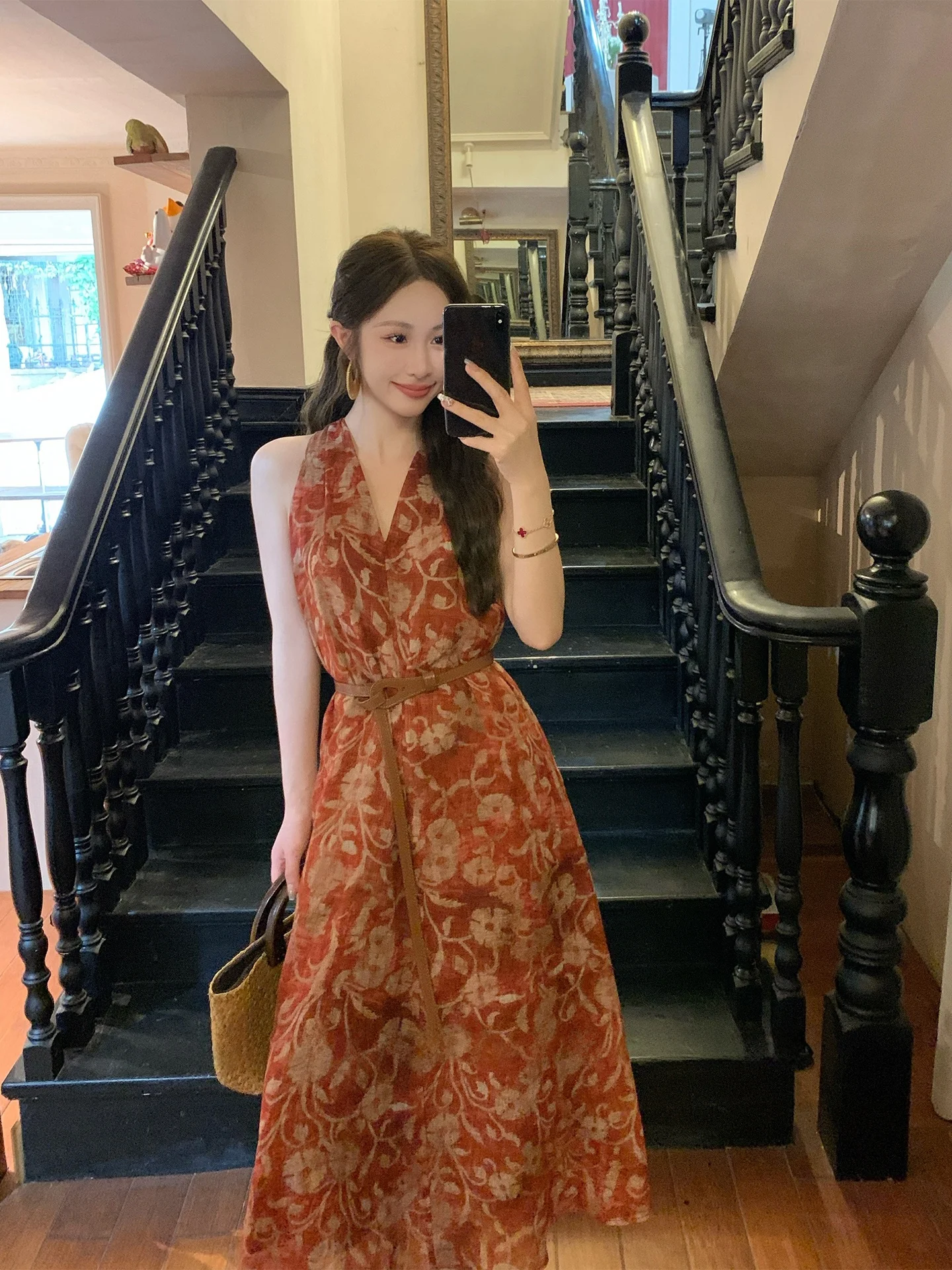 Summer Red Linen Dr Women's V-ne Svel A-line Gown Vaion Sle Small Size High Waist Print Casual ex
Summer Red Linen Dr Women's V-ne Svel A-line Gown Vaion Sle Small Size High Waist Print Casual ex