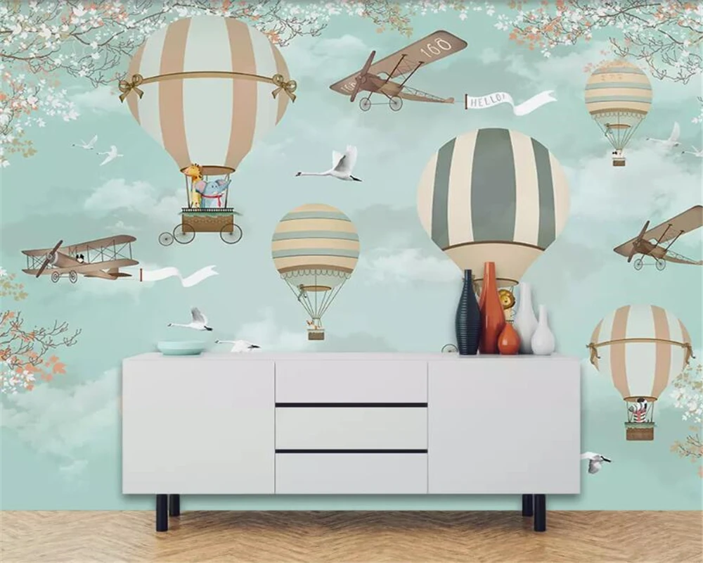 Customized products Wallpaper Hand-painted cartoon hot air balloon fairy world children's Playground background wall 3D bedroom
Customized products Wallpaper Hand-painted cartoon hot air balloon fairy world children's Playground background wall 3D bedroom