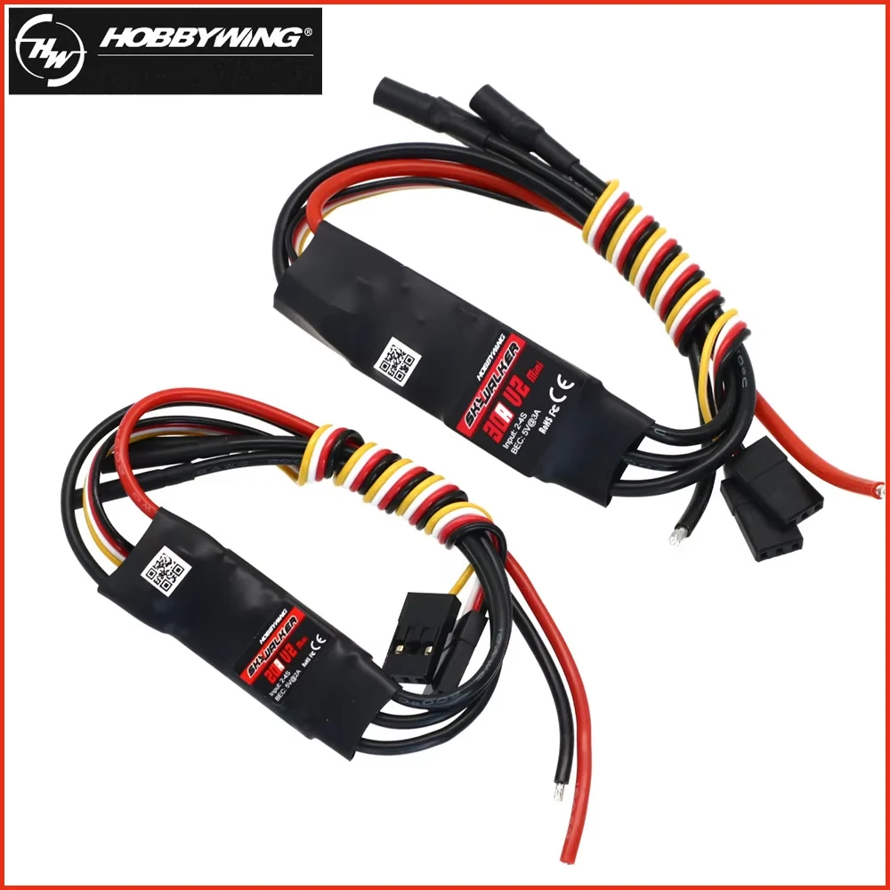 Hobbywing Skywalker 20A/30A V2 2-4S Mini Brushless ESC Speed Controller 5V BEC Output
Hobbywing Skywalker 20A/30A V2 2-4S Mini Brushless ESC Speed Controller 5V BEC Output