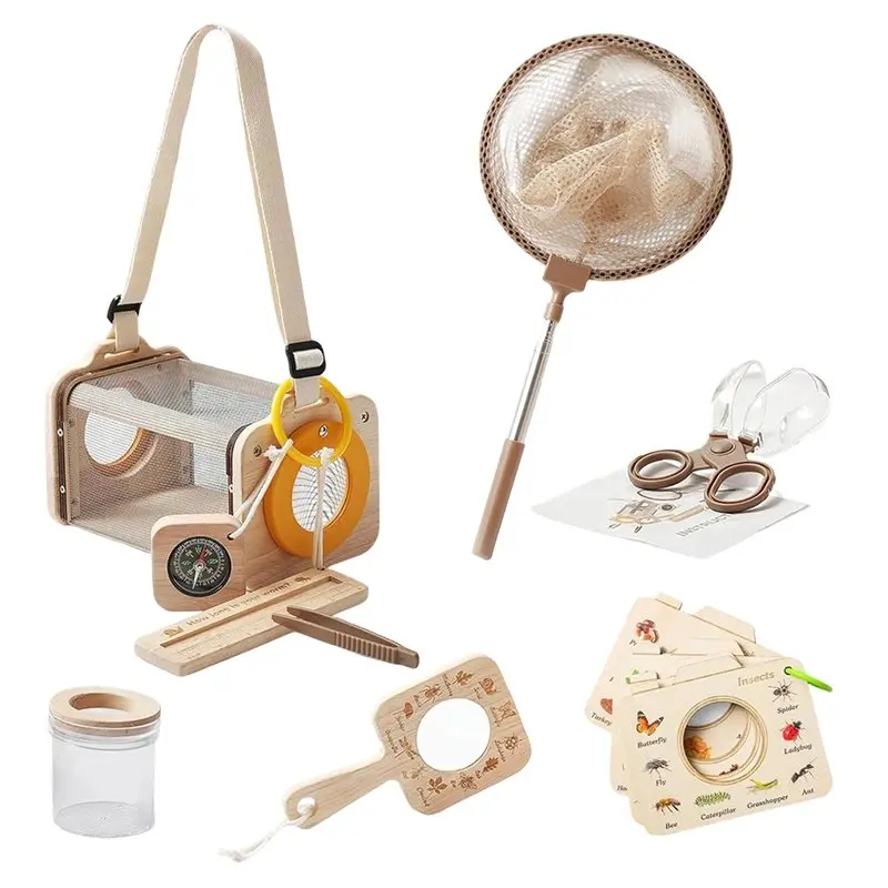 Bug Catcher Kit For Kids Ages 4-8, 10PCS Outdoor Bug Catching Kit Including Magnifying Glass& Net, For Kids Explorer Kit
Bug Catcher Kit For Kids Ages 4-8, 10PCS Outdoor Bug Catching Kit Including Magnifying Glass& Net, For Kids Explorer Kit