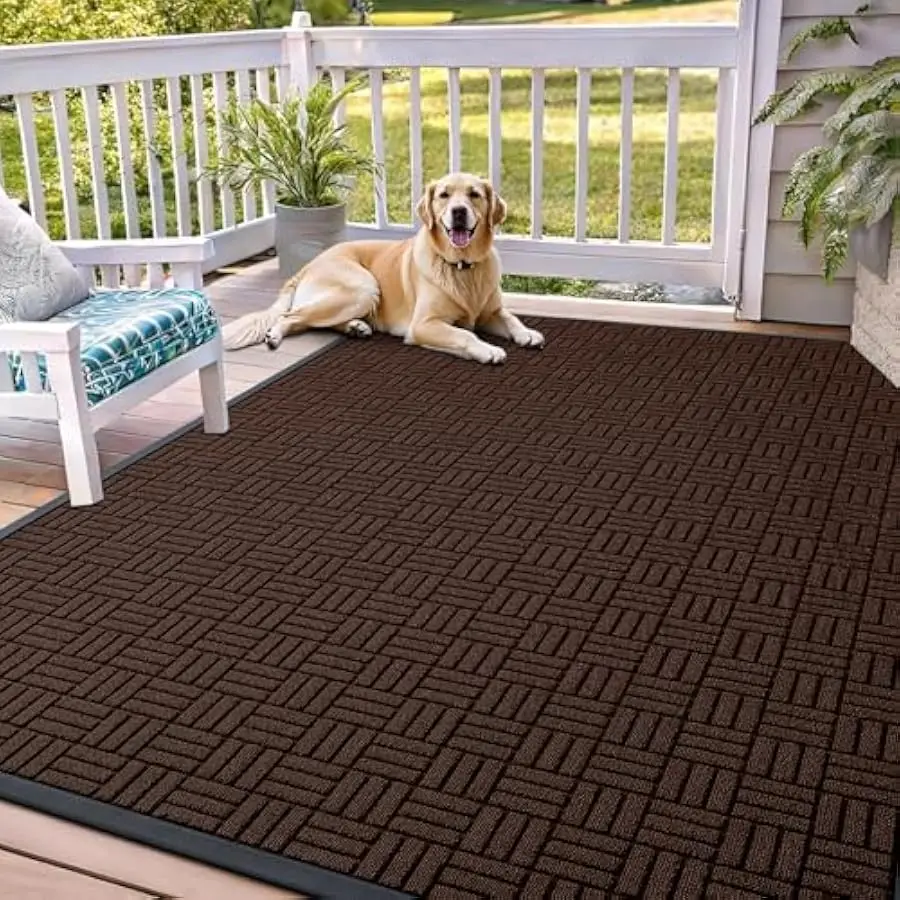 OLANLY Front Door Mat Outside Entrance 71x47, Absorbent, Heavy Duty Sturdy Natural Rubber Doormat Indoor Outdoor, Stain and Fade
OLANLY Front Door Mat Outside Entrance 71x47, Absorbent, Heavy Duty Sturdy Natural Rubber Doormat Indoor Outdoor, Stain and Fade